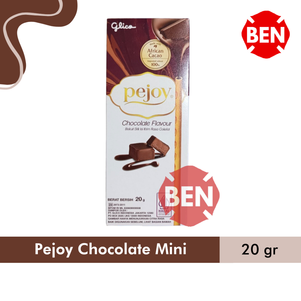 

Glico Pejoy BELGIAN CHOCOLATE 20g 20gr Biskuit Stik Cokelat Coklat Kecil MINI