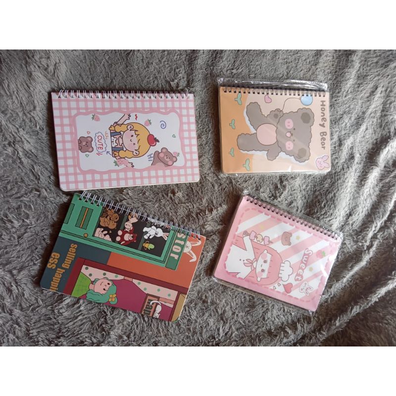 

buku tulis mini motif karakter lucu, note book karakter A7 A5
