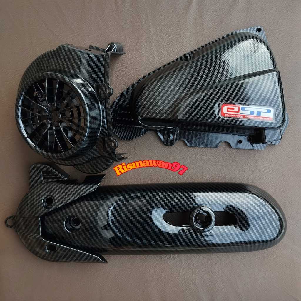 Promo paketan 4pcs carbon celup Scoopy Donat ESP 2017 - 2019 Carbon celup wtp