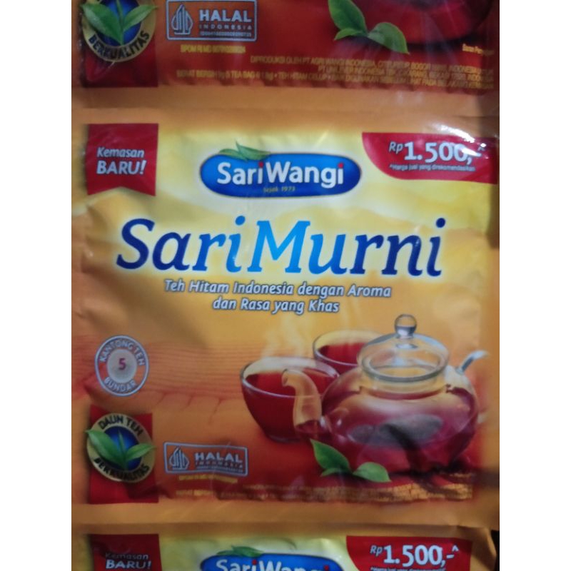 

teh celup sariwangi sari murni per renceng isi 12 sachet