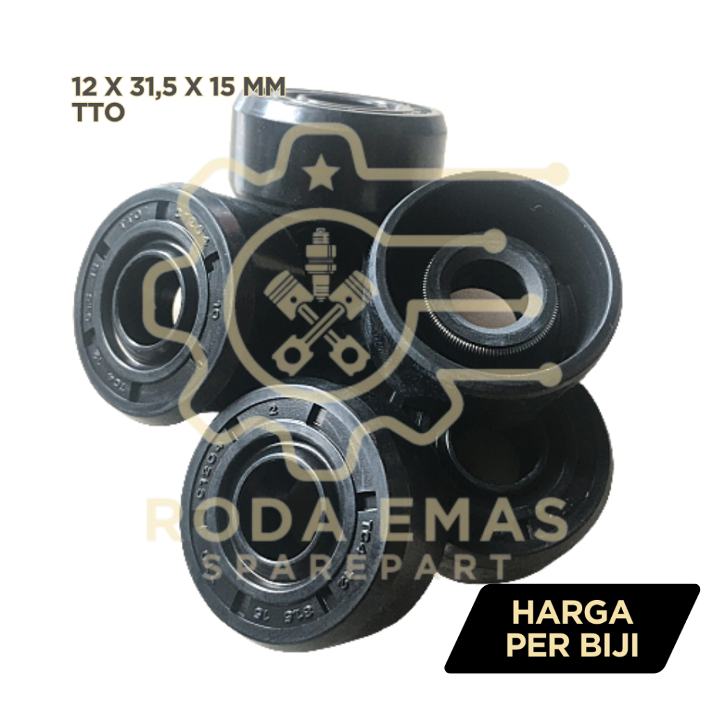 Oil Seal Shock Belakang Tabung Variasi Universal Bebek Matik YSS 12 31,5 15 mm (Sil Oli Rear Shockbr