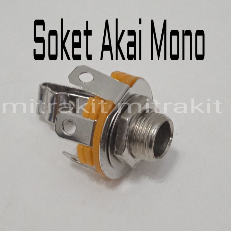 Soket Akai mono Soket jack akai mono 6.5mm