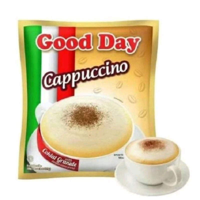 

GOOD DAY CAPPUCCINO RENCENG ISI 10 SACHET