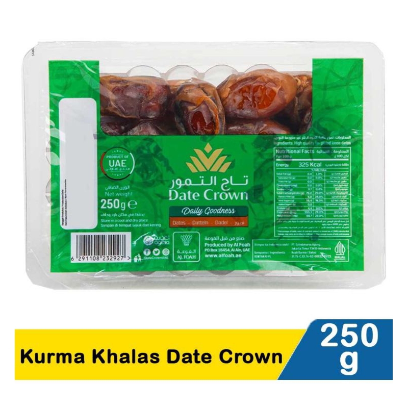 

Kurma khalas date crown 250g