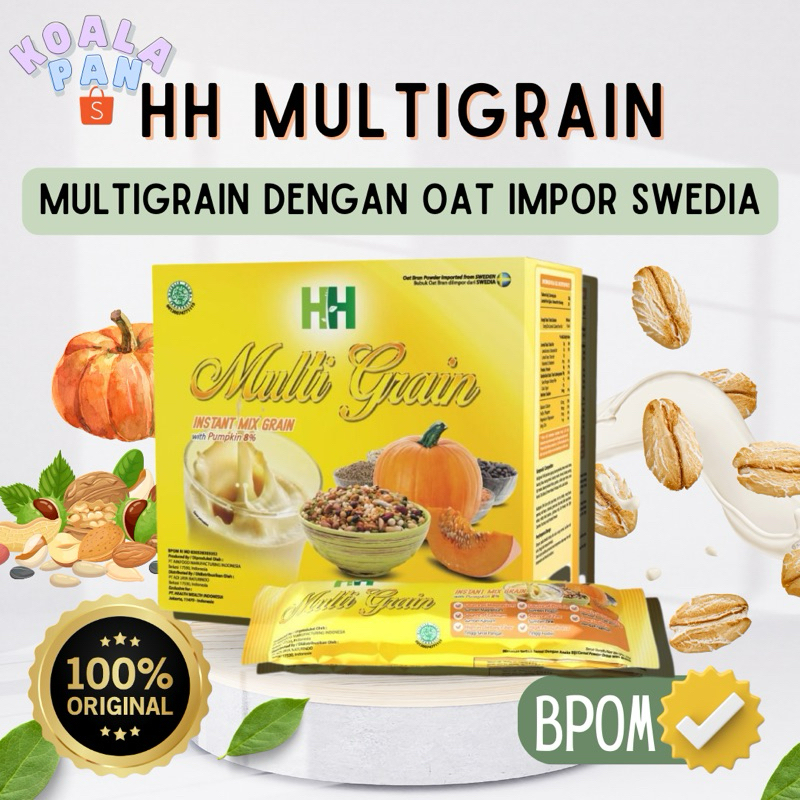 

HH MULTI GRAIN – Oat Instan 18 Biji-Bijian Sehat Pengganti Makan | Tinggi Serat, Bantu Diet, Kenyang Lebih Lama, Detoks & Cegah Penyakit | Cocok untuk Terapi, Lansia, Anak, Dewasa – 500gr Halal BPOM