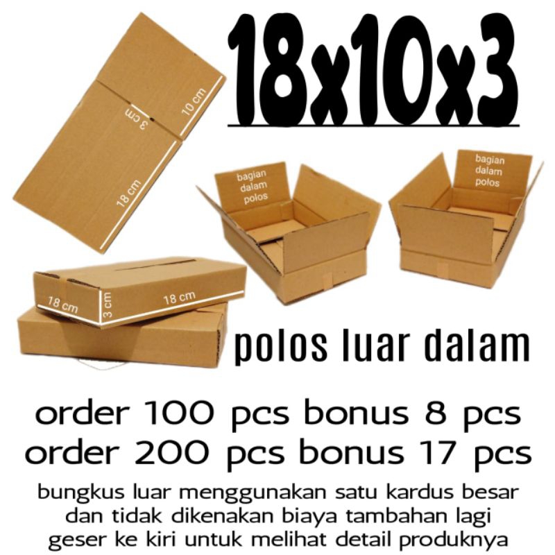 

Kardus Packing 18x10x3
