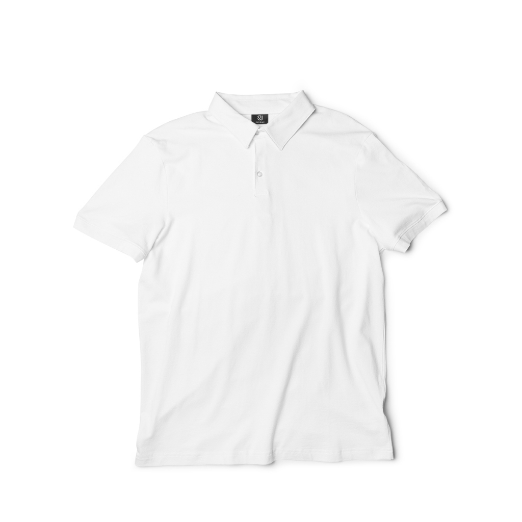 Polo Putih Polo Shirt Pria | Kaos Kerah Pria Polo Shirt Seragam Polos Lengan Pendek
