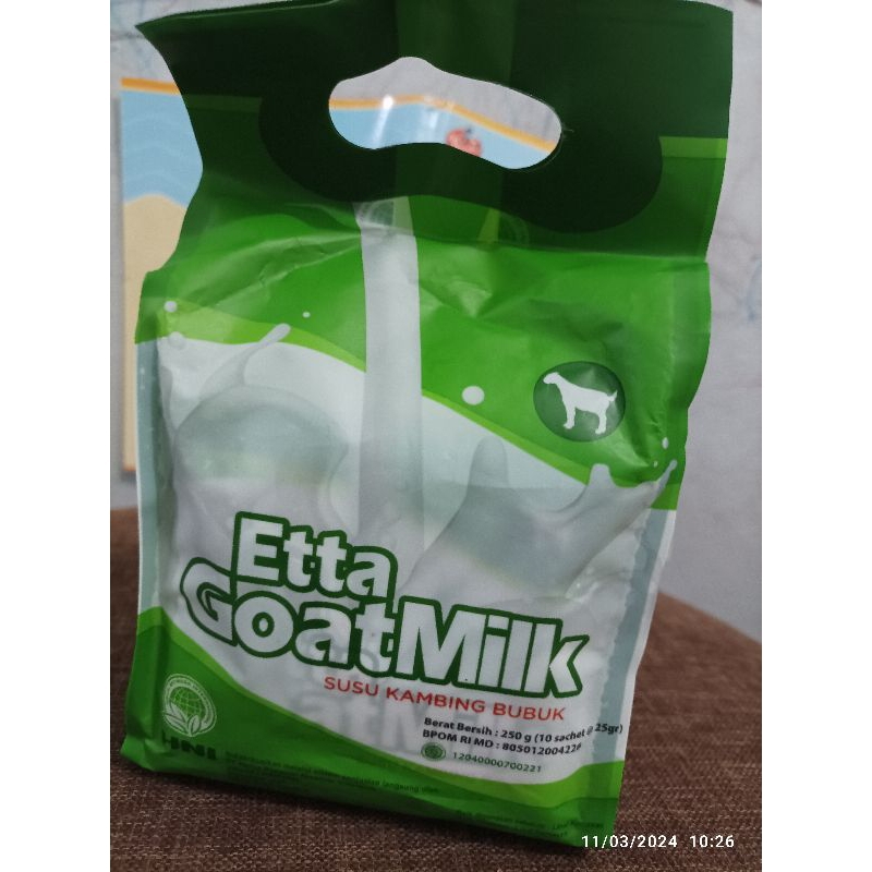 

Susu Kambing Bubuk Etta Goat Milk