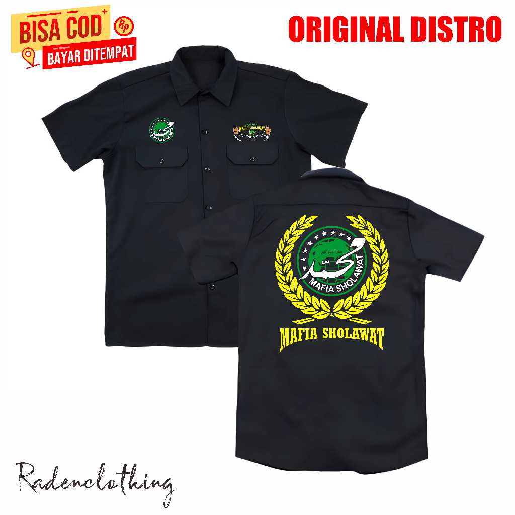 KEMEJA PDH PRIA WANITA MAFISH DISTRO MAFIA SHOLAWAT TERBARU 2024