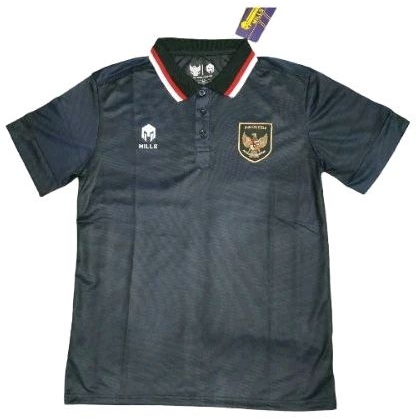JERSEY BOLA PRIA DEWASA TIMNAS INDONESIA MILLS 3RD HITAM 2022 2023 2024 GRADE ORI IMPORT OFFICIAL