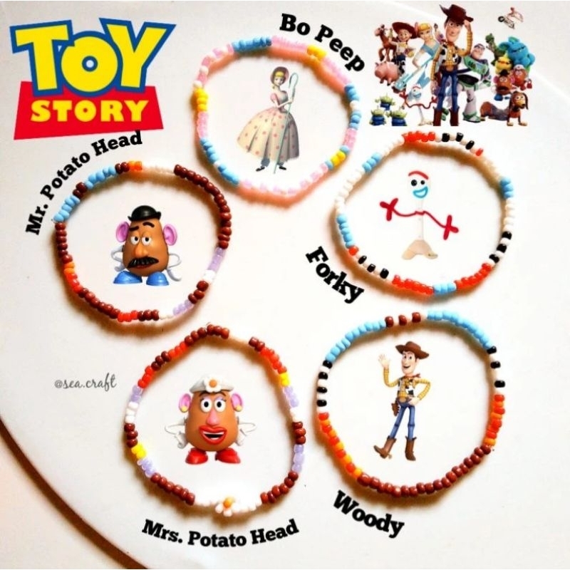 [TY001] Gelang Manik Toy Story | Beads Bracelet Toy Story