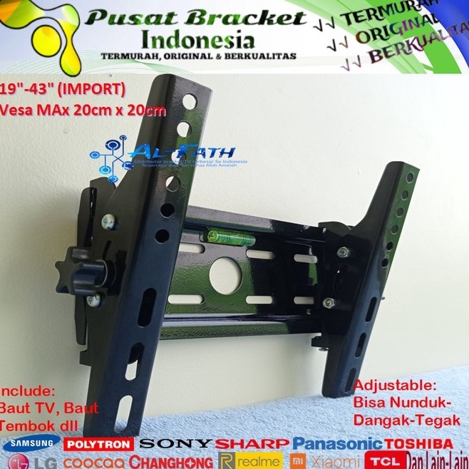 INA Bracket TV Changhong 19 sd 43 inch IMPORT QUALITY Garansi 1 cocok  Harga Murah
