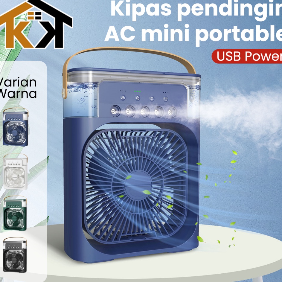 Tkj KK Kipas AC Portable Air Cooler  AC Mini  Mini AC Cooler Portable  Kipas Angin Portable Dingin 6