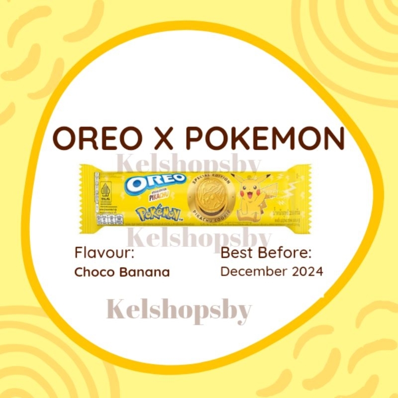 

OREO X POKEMON PIKACHU 119GR LIMITED EDITION CHOCO BANANA