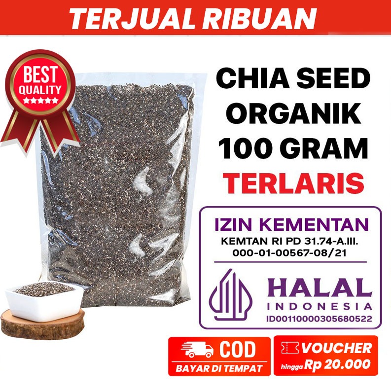 

Organic Chia Seed 100 GRAM / Organik