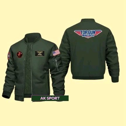Jacket Bomber Maverick Top Gun Pria Hobi Motor Touring / Jacket Tebal