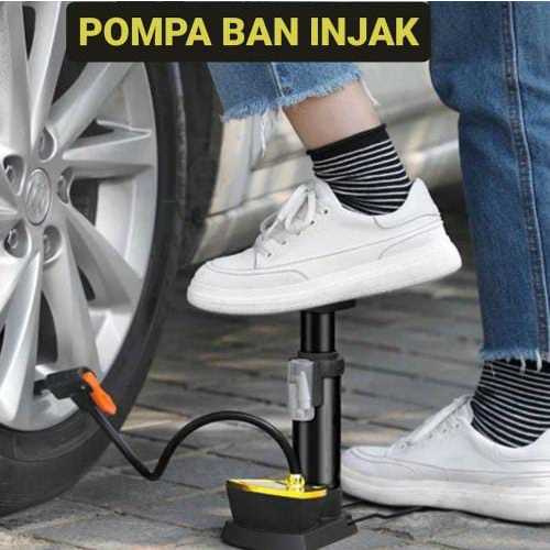 POMPA BAN ANGIN INJAK MULTIFUNGSI POMPA BAN TANGAN SEPEDA MOBIL MOTOR FOOT PUMP 160 PSI 95 PSI