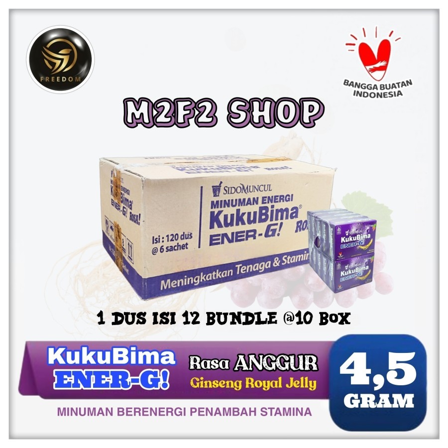 

Sido Muncul Kuku Bima Energ-G Energi Rasa Anggur - 4,5 gr (Kemasan Karton)