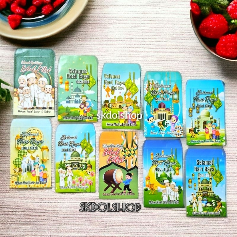 

Amplop lebaran angpau lebaran kartun muslim serie J isi 80 lembar mix gambar