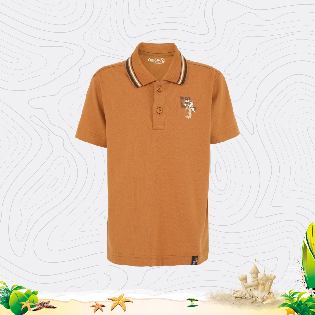 Cressida Kaos Kerah Kids Boy Brown - NB307C