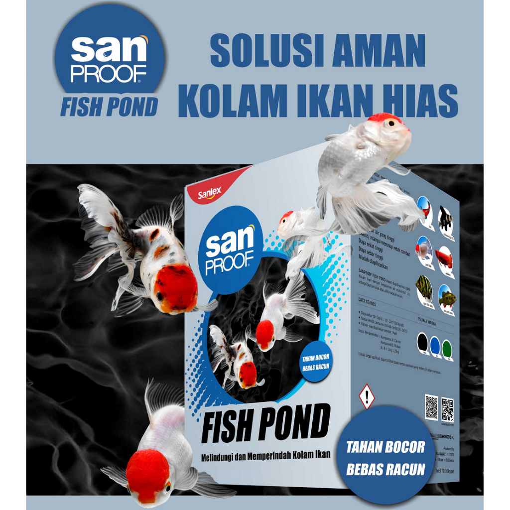 Cat Kolam Ikan Sanproof Fish Pond 10 Kg flexycoat ultrapond damdex