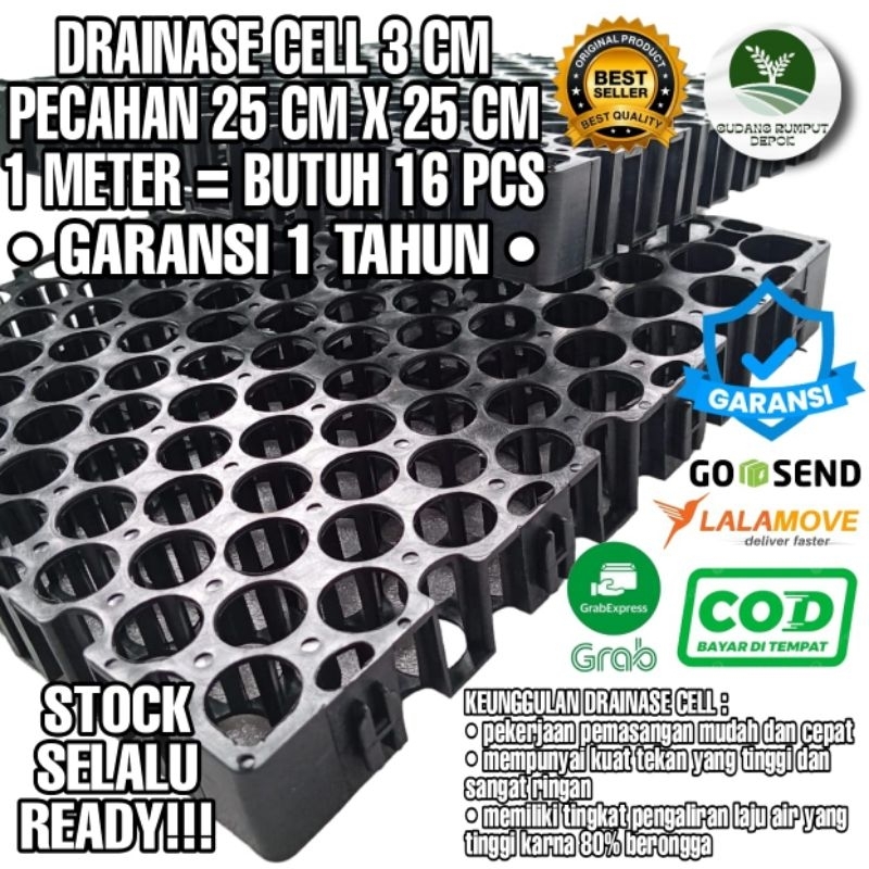 Drainase Cell. Drainase Cell.Drain cell.resapan rumput sintetis 25 cm x 25 cm