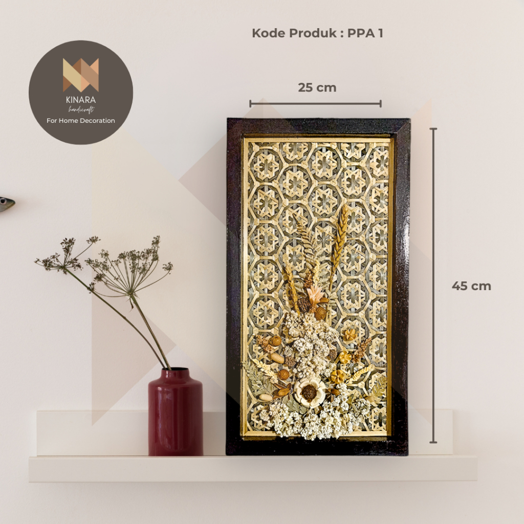 Walldecor Hiasan Dinding Anyaman Bambu Kode PPA1