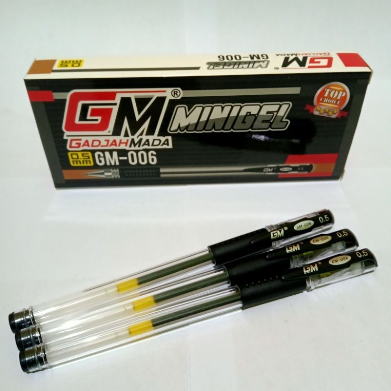 

Bolpoin / pulpen mini gel gm gadjah mada GM-006 ( 1 lusin isi 12 pcs )