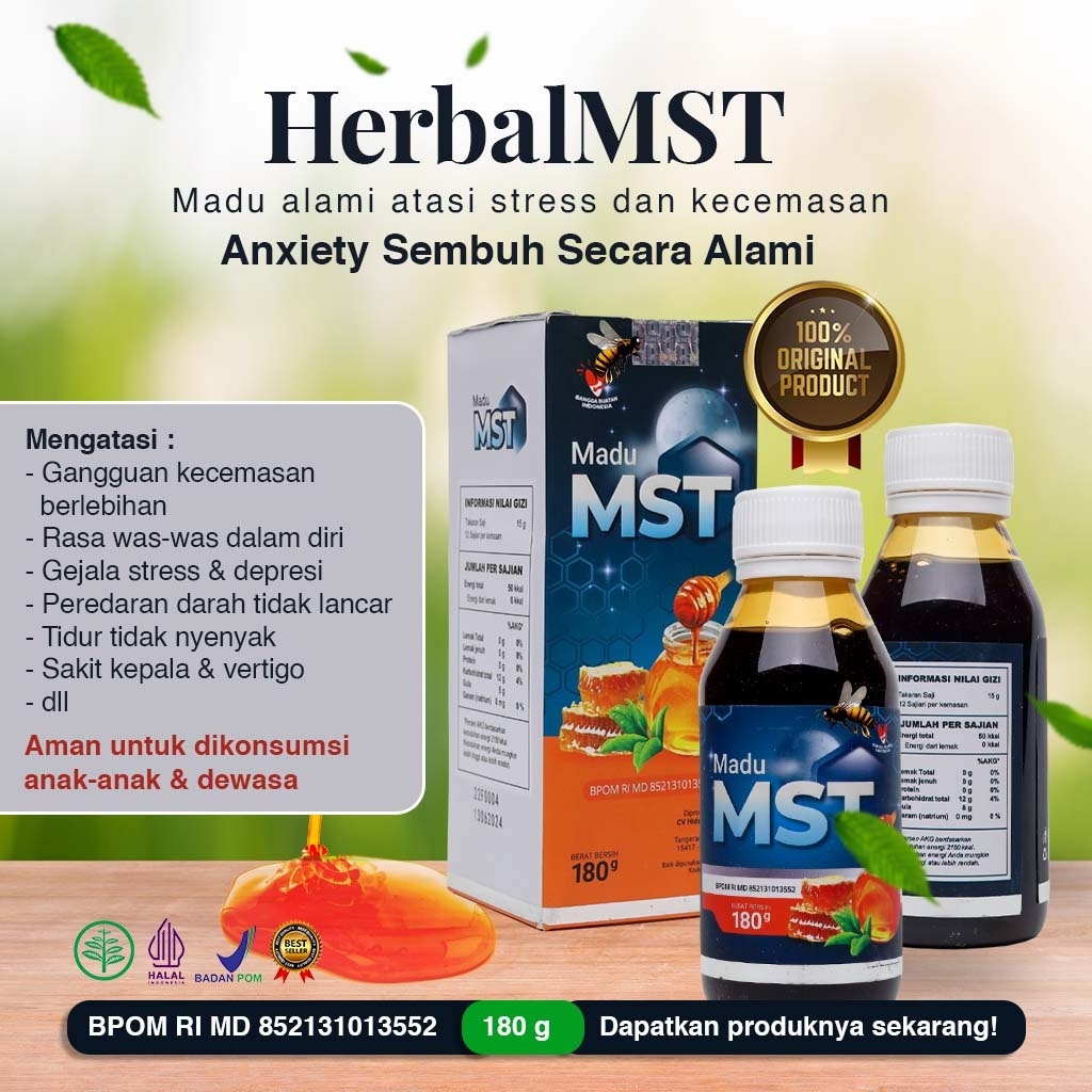 MST - BELI 1 GRATIS 1 - Madu Susah Tidur Solusi Atasi Insomnia Gangguan Sulit Tidur Deep Sleep 180gr