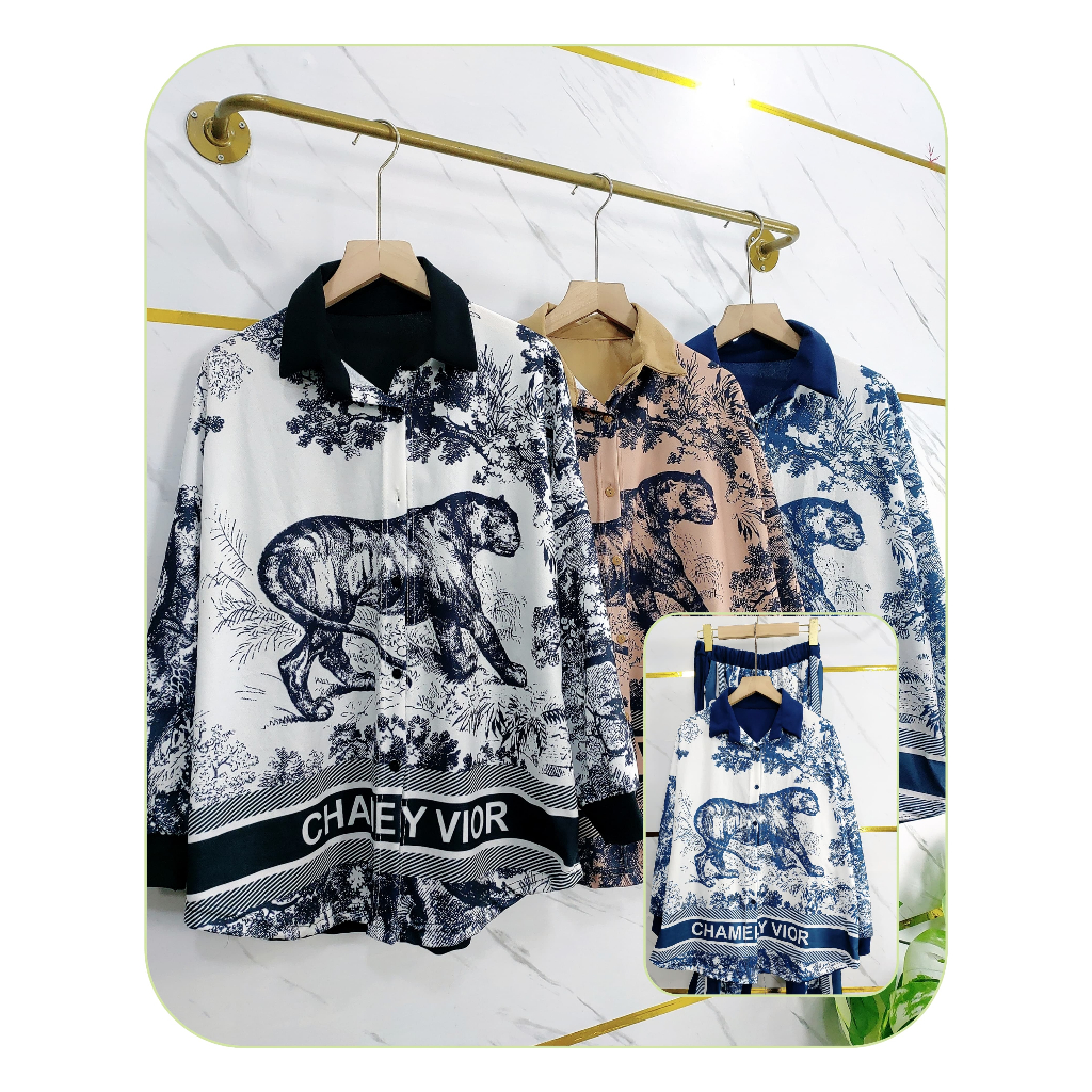 YM yimie fahsion setelan oneset wanita dewasa || set pak d full print & celana semi kulot fashion te
