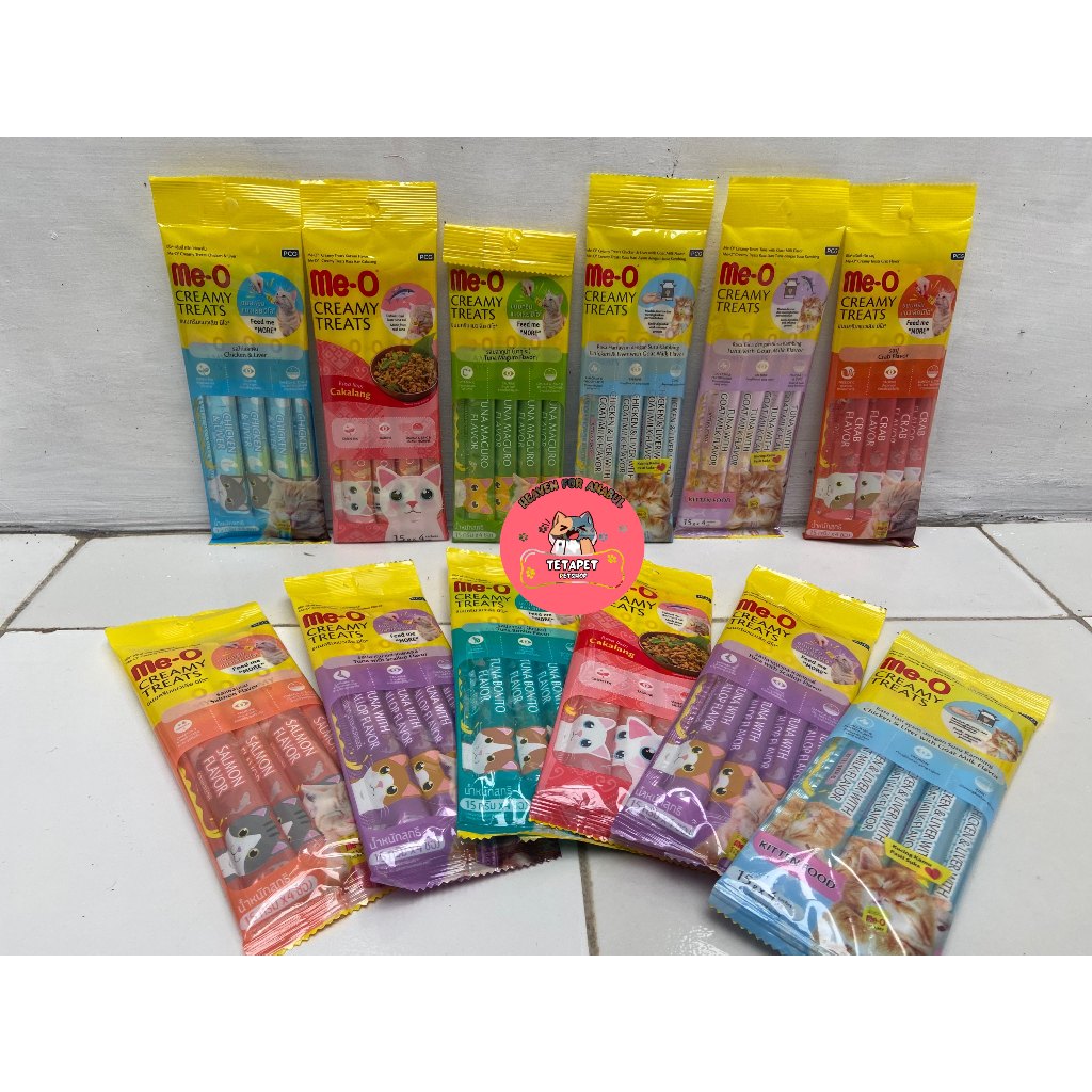Meo Snack Creamy Treats | Snack meo makanan kucing | snack kucing kitten adult
