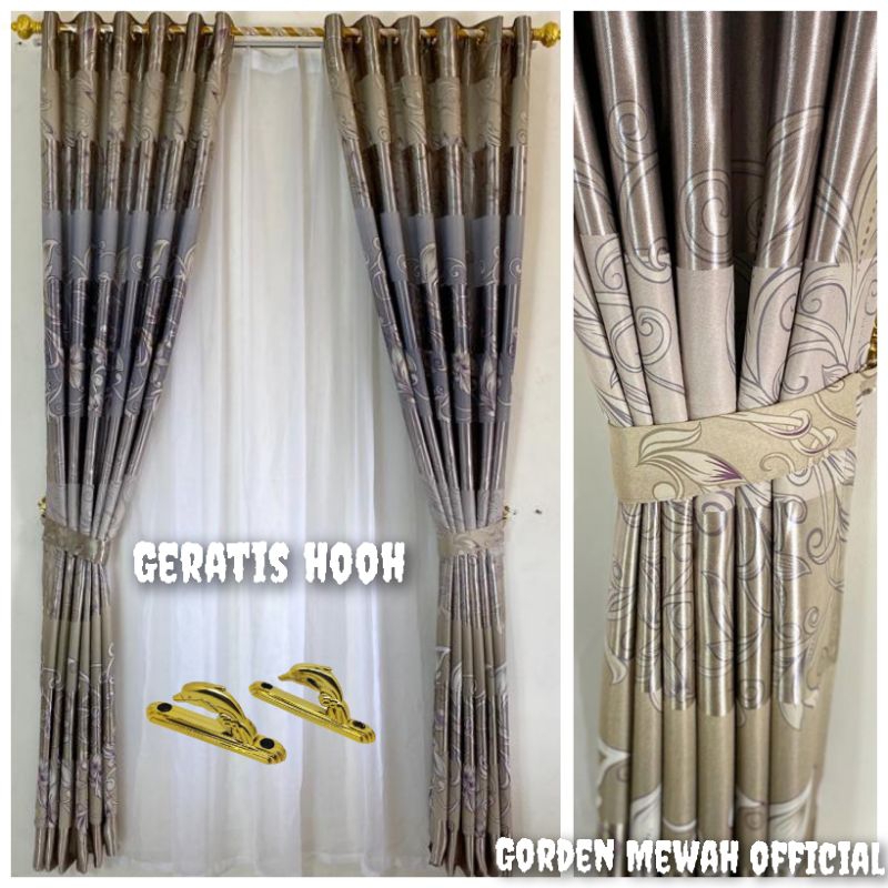 Gorden Mewah Ruang tamu hordeng pintu kamar mewah bahan tebal dan lembut cocok buat di pintu atau di