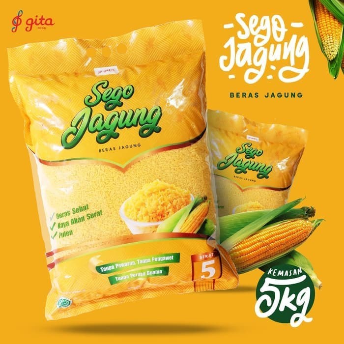 

Sego Jagung 5kg - Beras Jagung 5kg