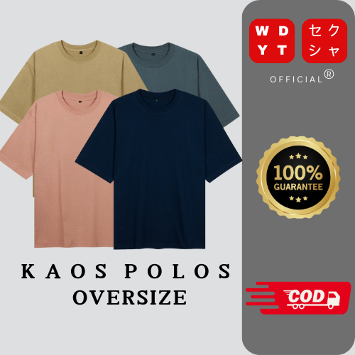 KAOS POLOS COTTON COMBED OVERSIZE PREMIUM+ BAJU ATASAN T SHIRT TSHIRT TEE KAUS T-SHIRT POLOS OBLONG 