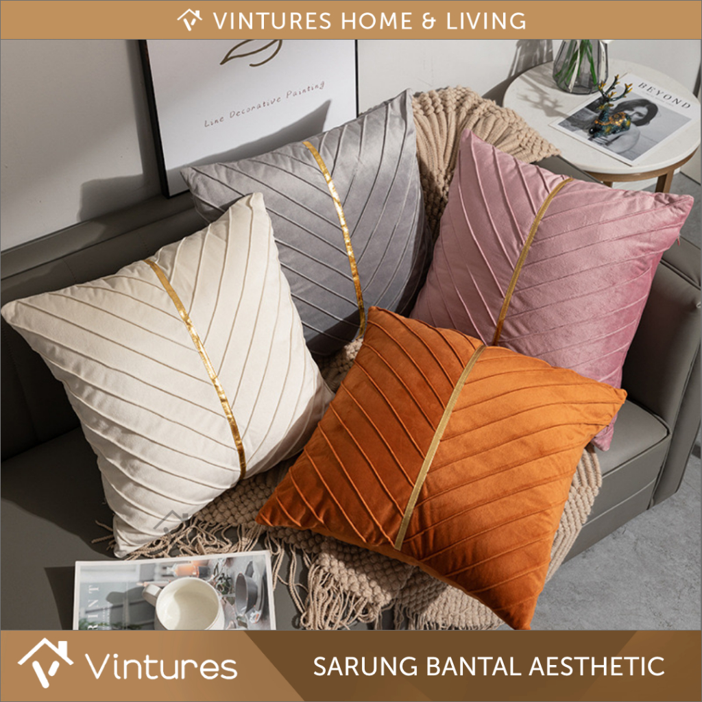 [45x45]Sarung Bantal Sofa Bulu / Sarung Bantal Bulu - Premium