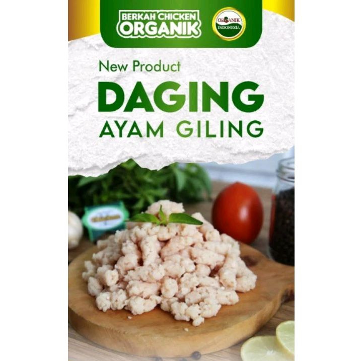 

Daging Giling Ayam Organik (500gr)/Ayam Organik Berkah Chicken