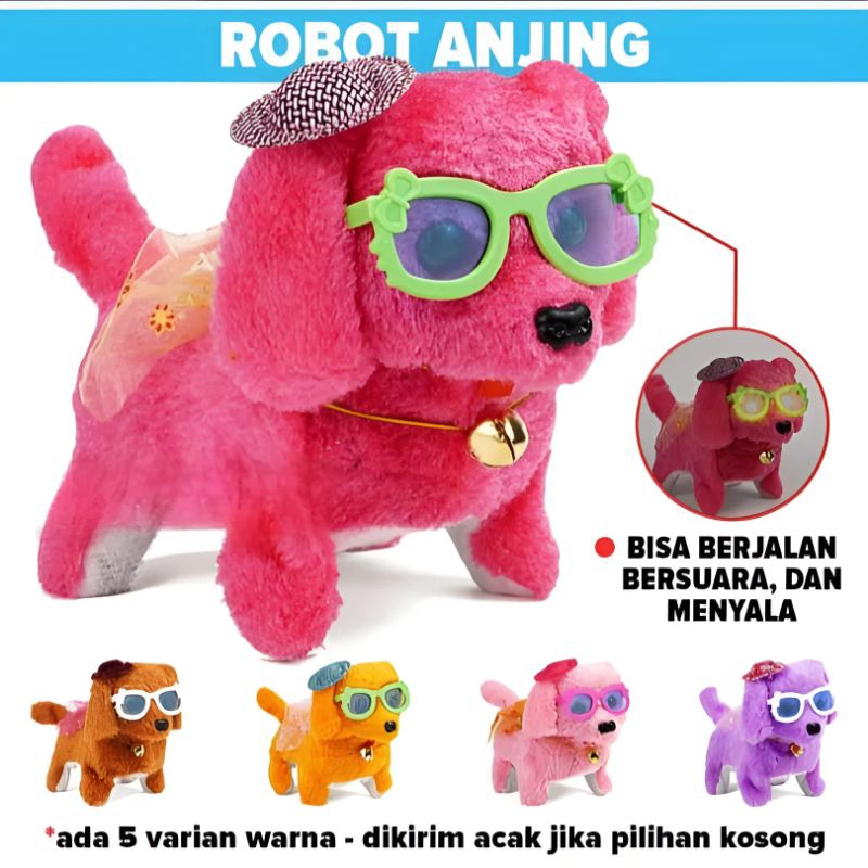 Robot Anjing/Boneka Anjing/Boneka Anjing Berjalan/Boneka Anjing Bersuara/Mainan Anak-anak/Mainan Ana