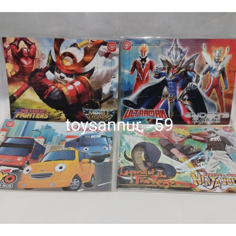 Puzzle karakter naruto/ultraman/mobil legend