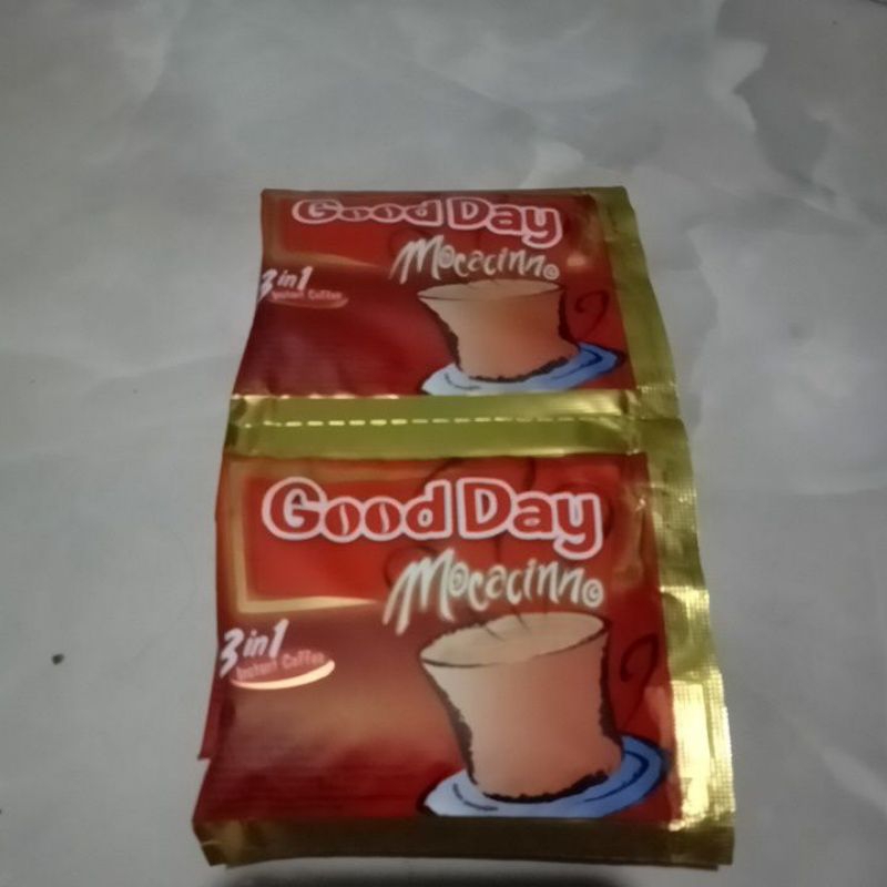 

Kopi Good Day mocacinno 3 in 1 Renceng ( isi 10 sachet )