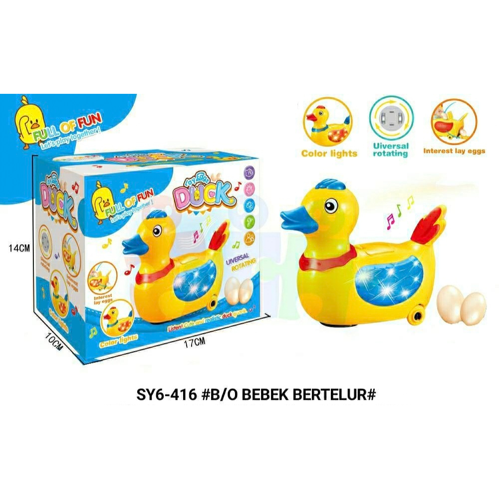 lay eggs duck - 2283 mainan bebek bisa jalan ada musik bisa bertelor bebek bertelur