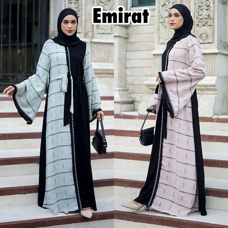 Abaya Emirat / Abaya Saudi / Gamis Hitam / Kaftan Saudi / Abaya Arab / Abaya Hitam / Abaya Murah / A