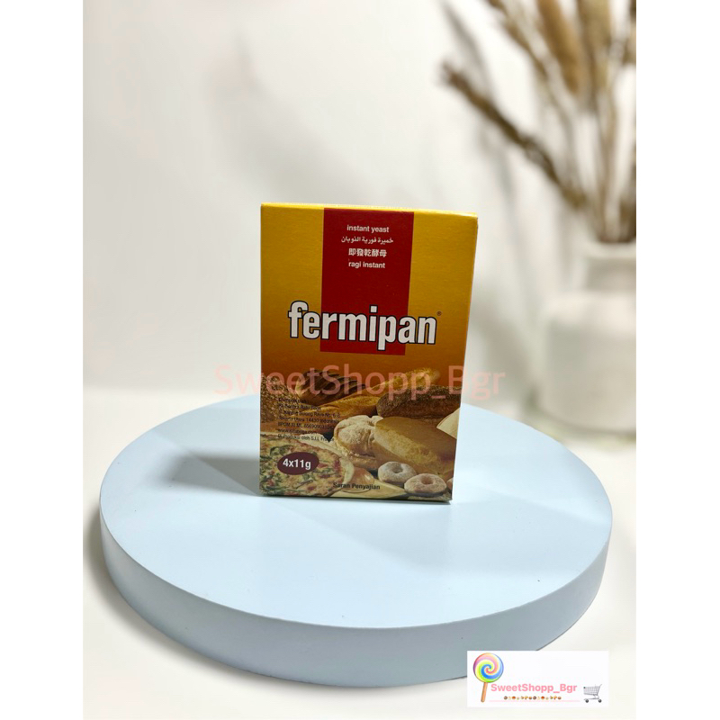 

Fermipan Ragi Instan Kering 1 Box (4 sachet x 11 gr)/ Instan Yeast 1 Box (4 x 11 gr)