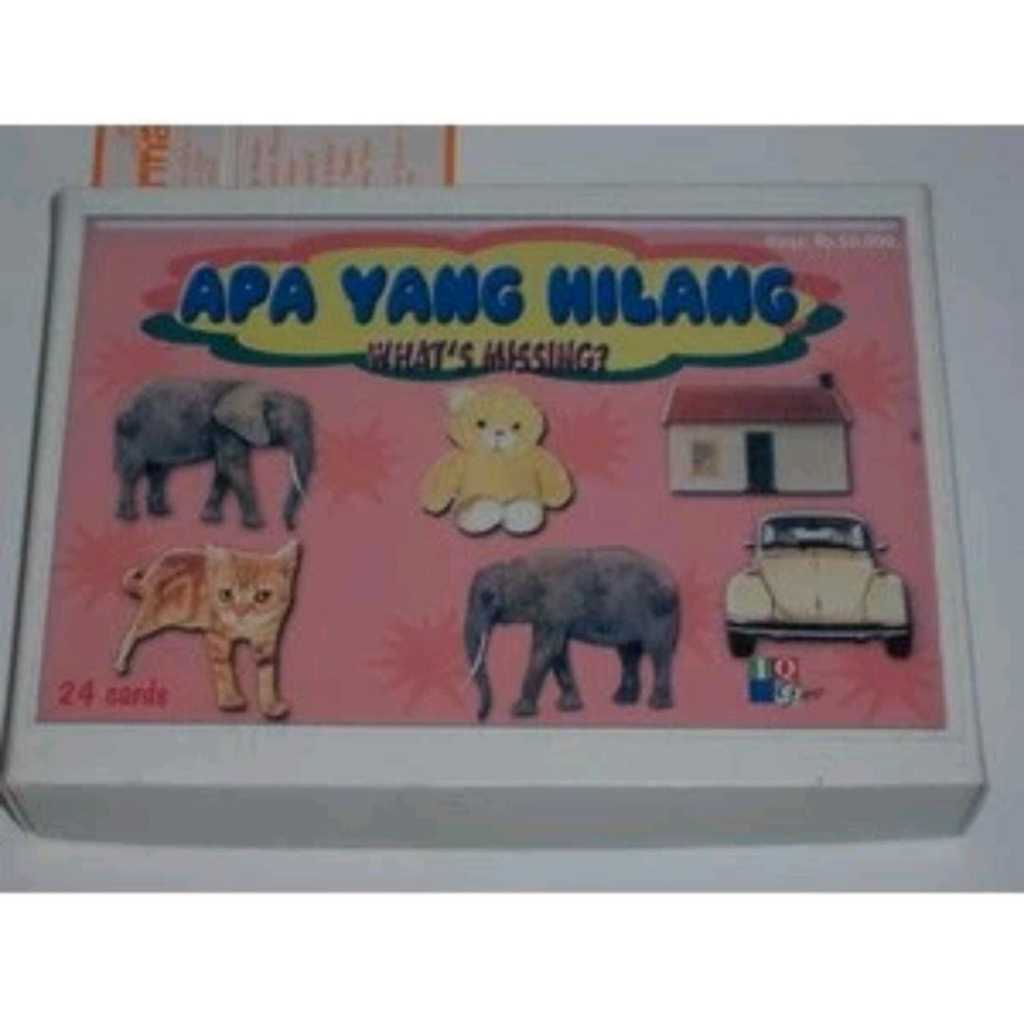 KARTU APA YANG HILANG KARTU TERAPI WICARA / EDUKASI ANAK / KARTU TERAPI WICARA
