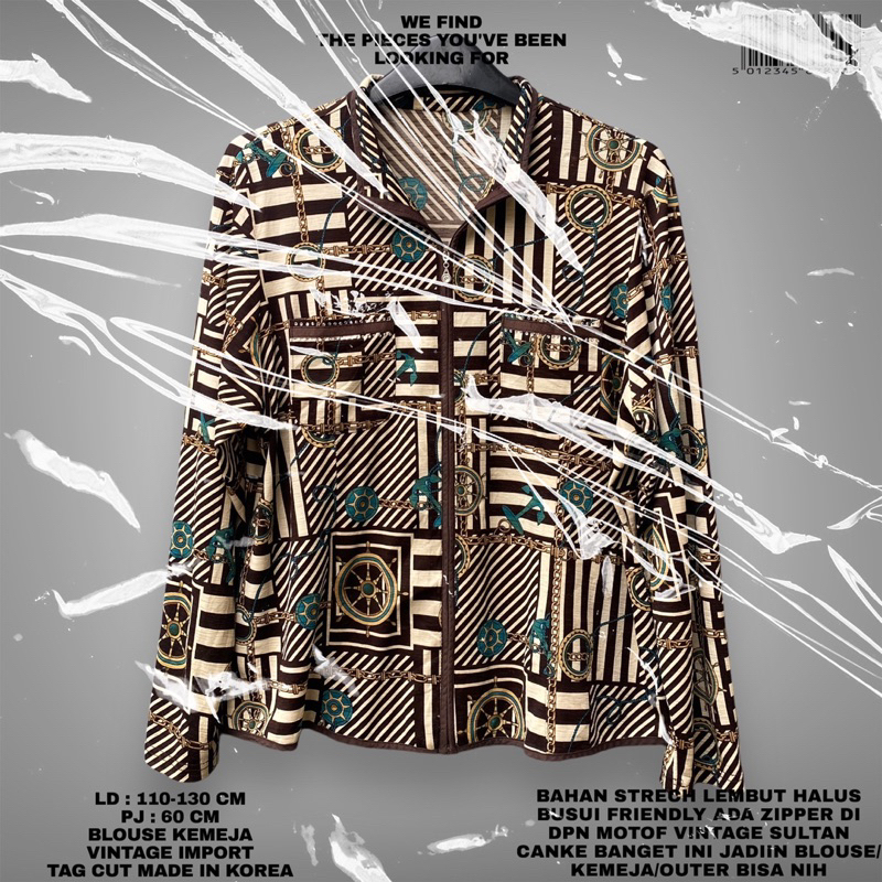 BLOUSE IMPORT/KEMEJA BLOUSE IMPORT/KOREAN BLOUSE/KOREAN KEMEJA/KEMEJA VINTAGE SULTAN/KEMEJA IMPORT V