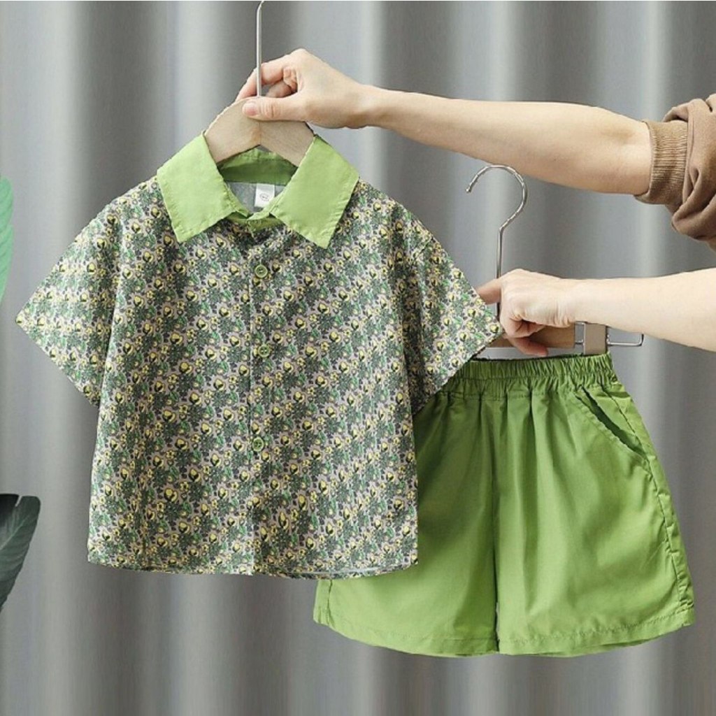 SETELAN ANAK COWOK / SETELAN ANAK COWOK IMPORT / SETELAN ANAK COWOK KEREN / SET COLLAR MODEST / BAJU