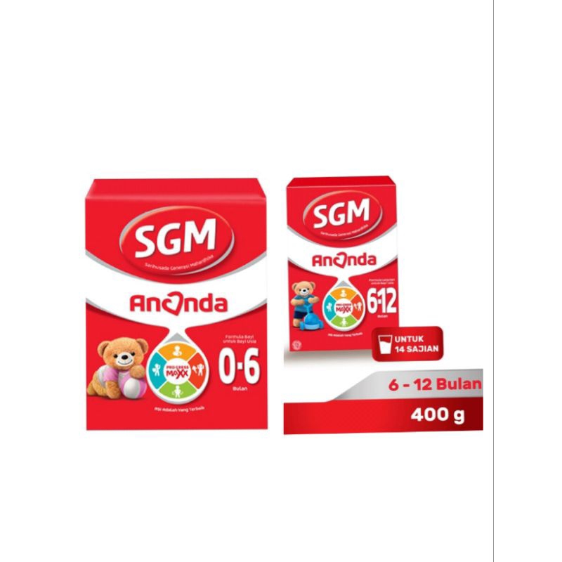 SGM Ananda  Susu Formula Bayi 0-6/6-12 Bulan 400 g