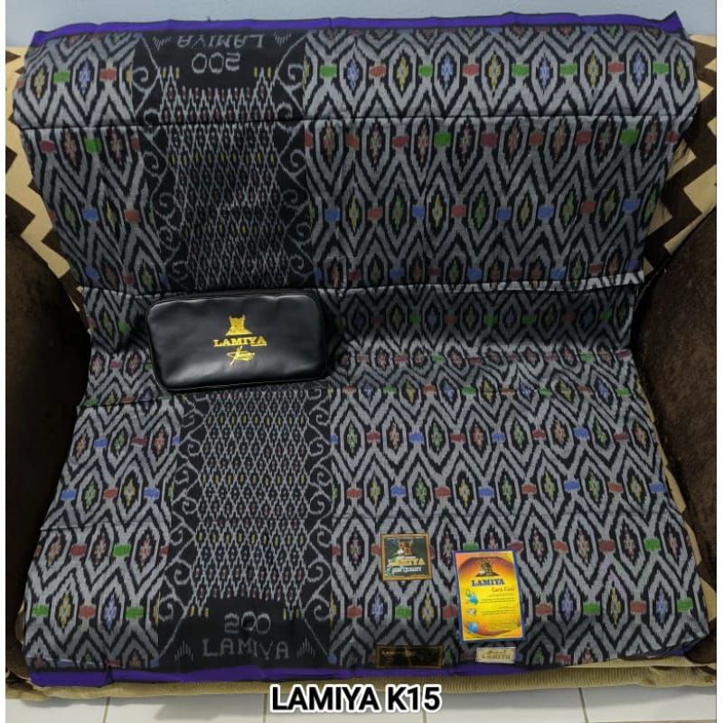 Sarung tenun lamiya 200 kawung mesres jahitan tengah