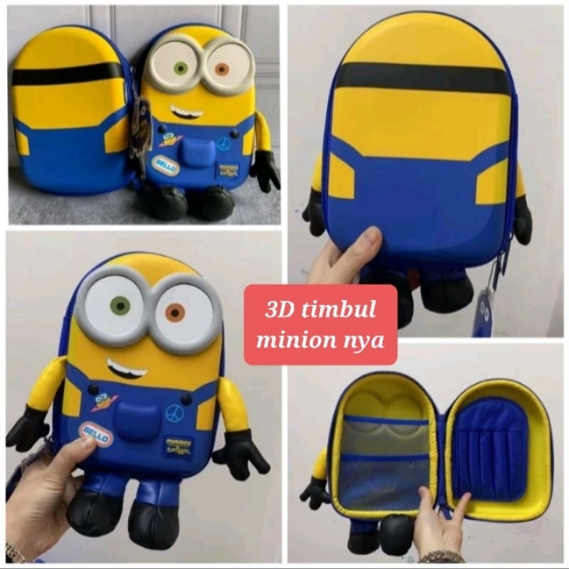 

tempat pensil 3D minion kotak pensil minions kotak pensil timbul minions
