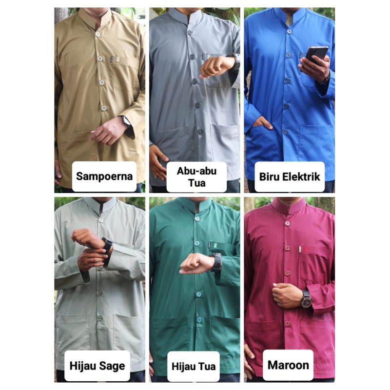 Baju Takwa elhasanain / Takwa Haibah / Baju Lengan Panjang / Koko Takwa Haibah kain super spoon / Ko