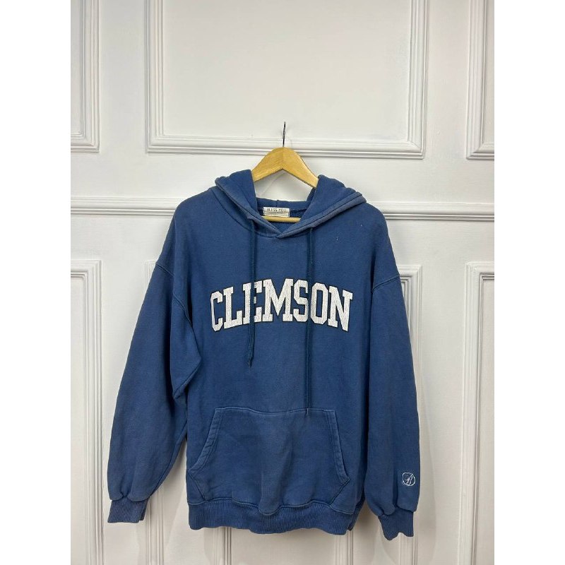 Hoodie Murah  Hoodie Biru Bless CLemson You Size L